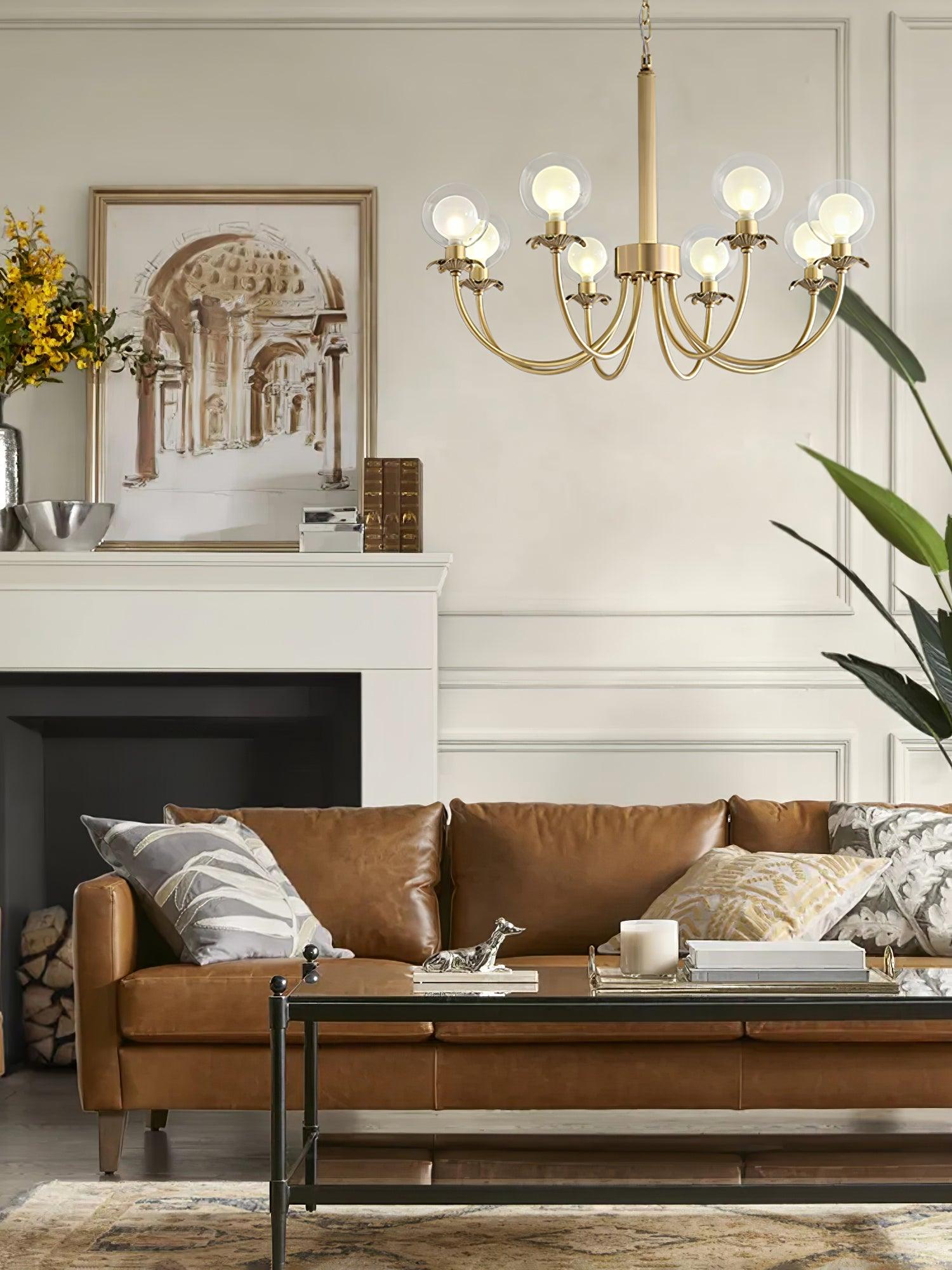 Crown Classic Glass Chandelier - Lamp Outdoor