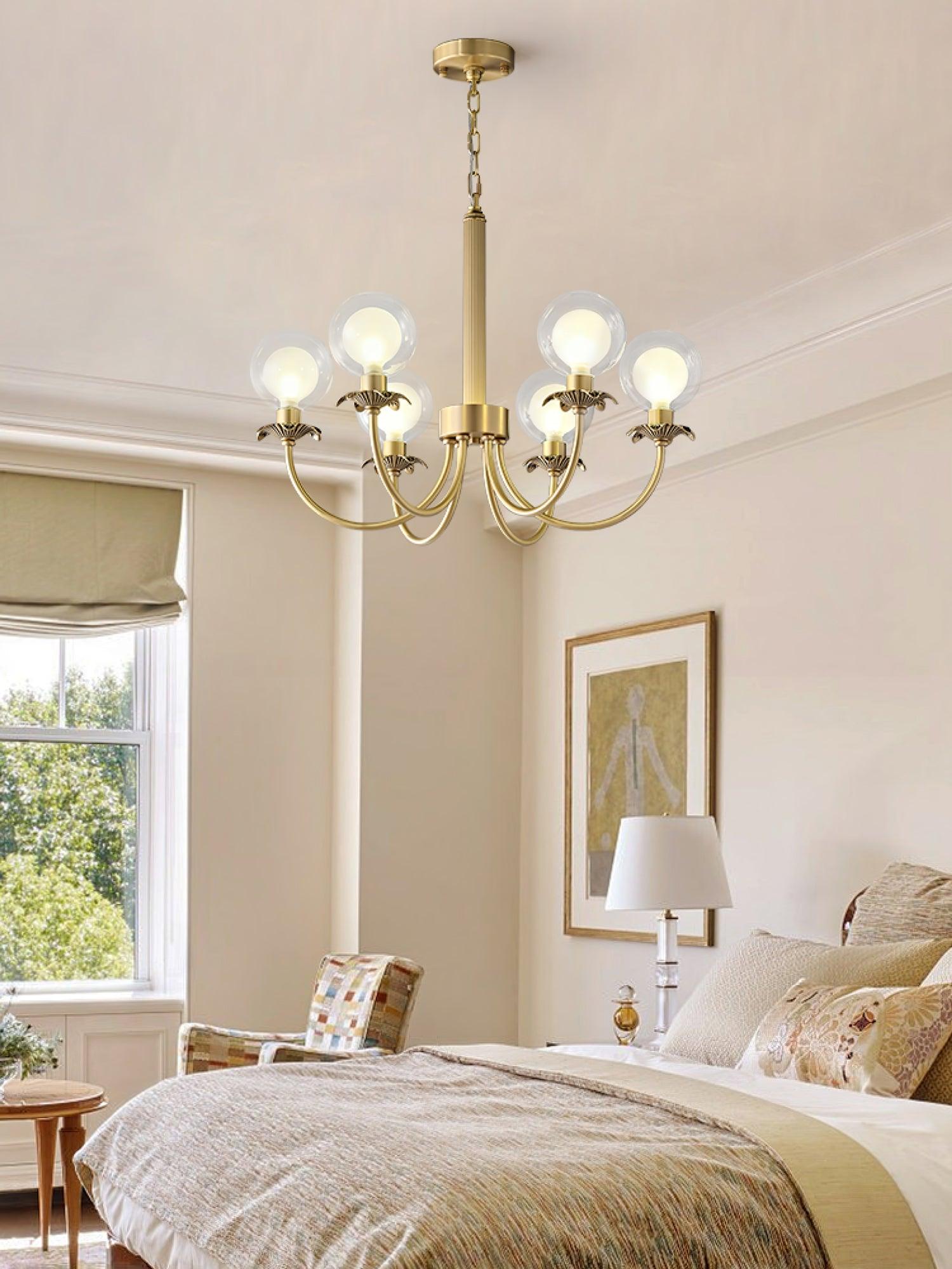 Crown Classic Glass Chandelier - Lamp Outdoor