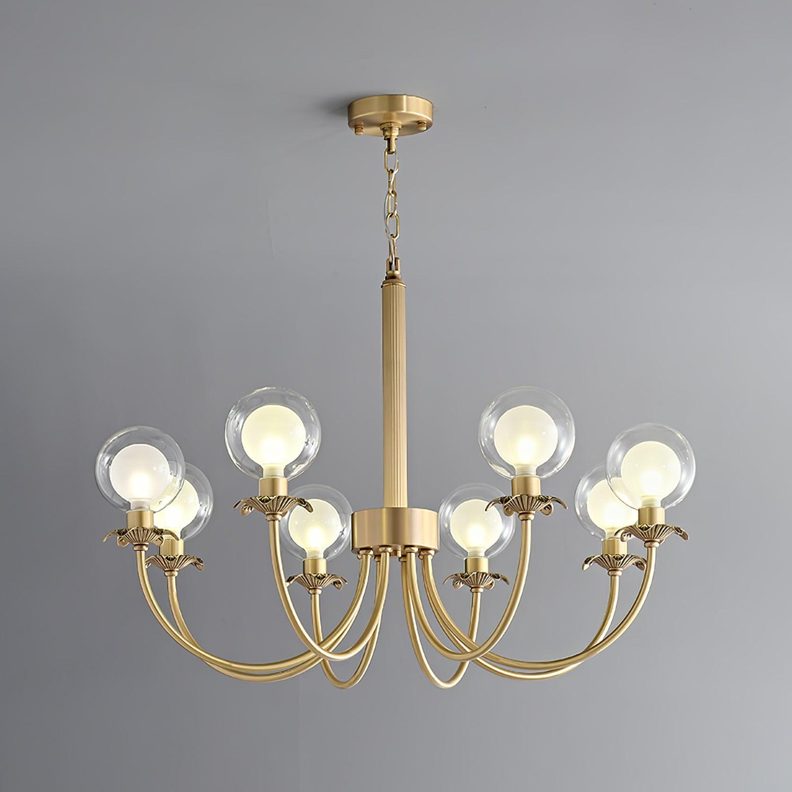 Crown Classic Glass Chandelier - Lamp Outdoor