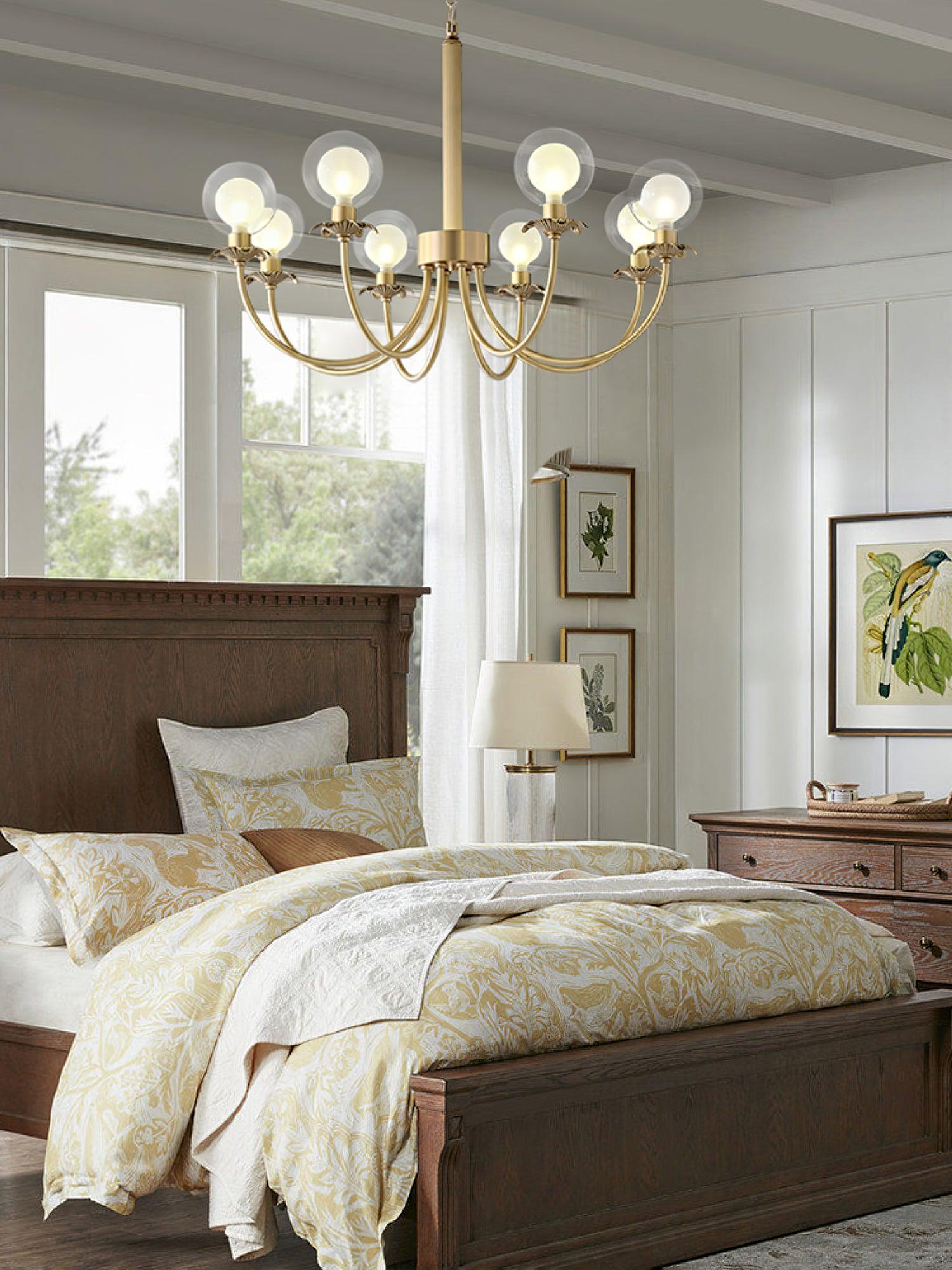 Crown Classic Glass Chandelier - Lamp Outdoor