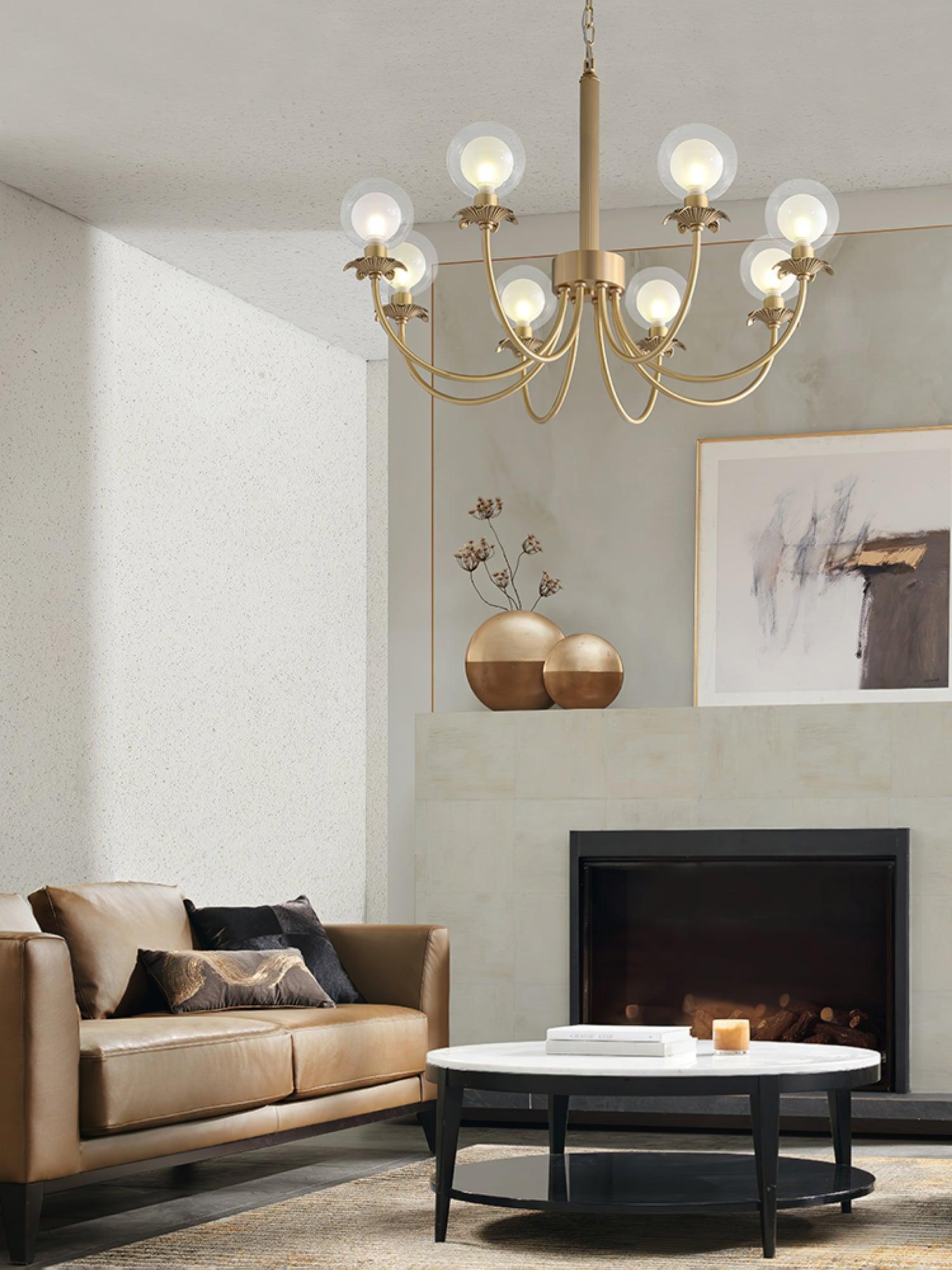 Crown Classic Glass Chandelier - Lamp Outdoor