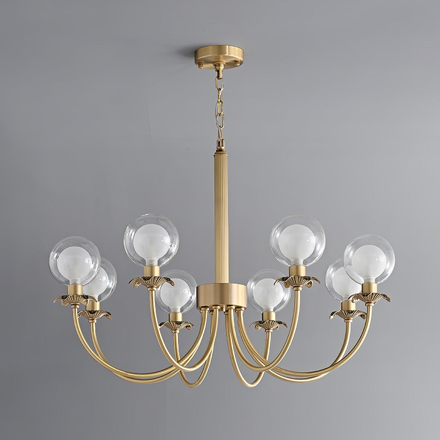 Crown Classic Glass Chandelier - Lamp Outdoor