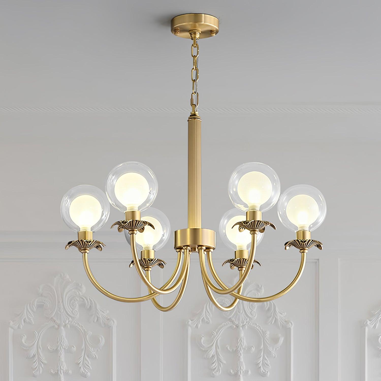 Crown Classic Glass Chandelier - Lamp Outdoor
