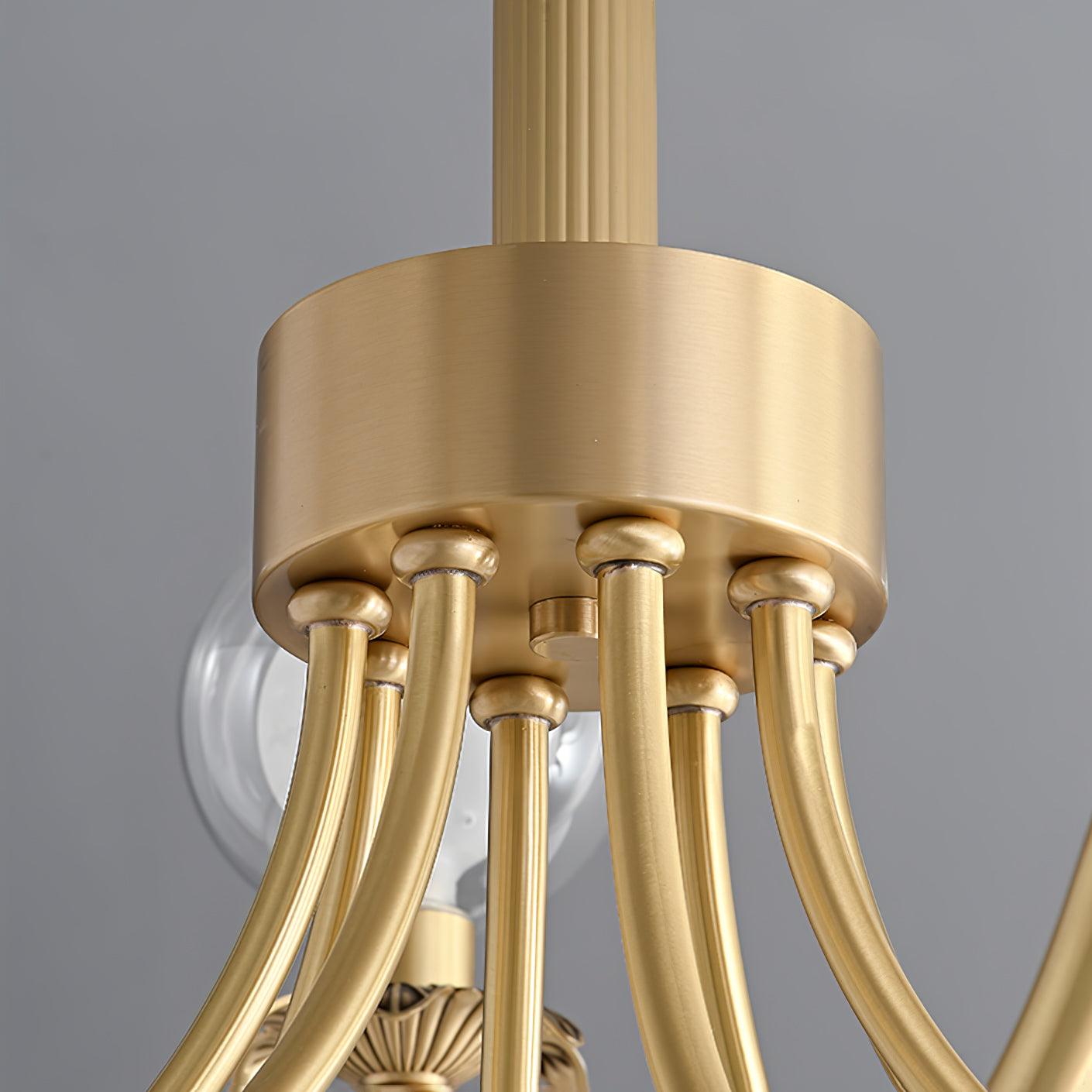 Crown Classic Glass Chandelier - Lamp Outdoor