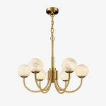 Alira Vintage Alabaster Chandelier Light - Letslighting