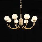 Alira Vintage Alabaster Chandelier Light - Letslighting