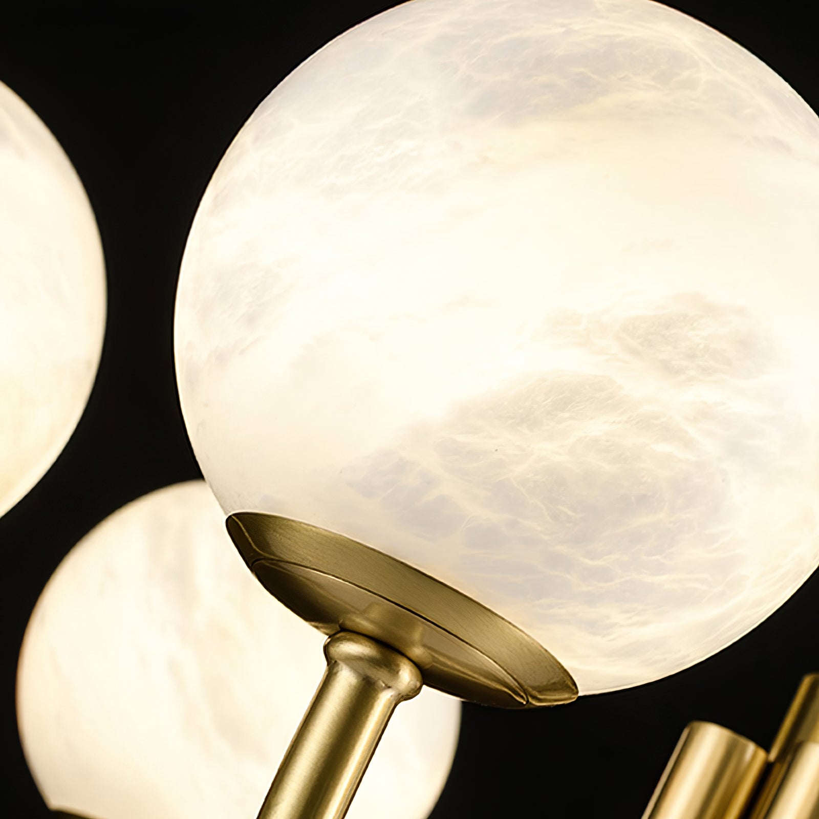 Alira Vintage Alabaster Chandelier Light - Letslighting
