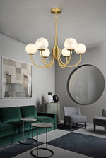 Alira Vintage Alabaster Chandelier Light - Letslighting