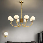 Alira Vintage Alabaster Chandelier Light - Letslighting