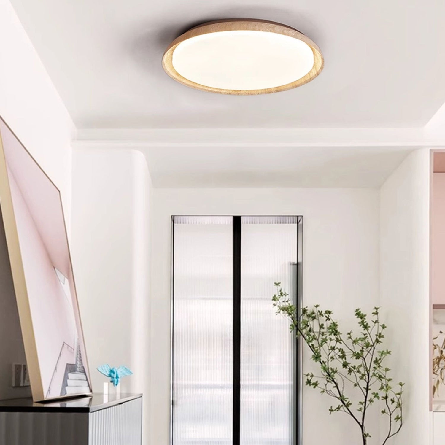 Aureum Wabi-Sabi Travertine Ceiling Light