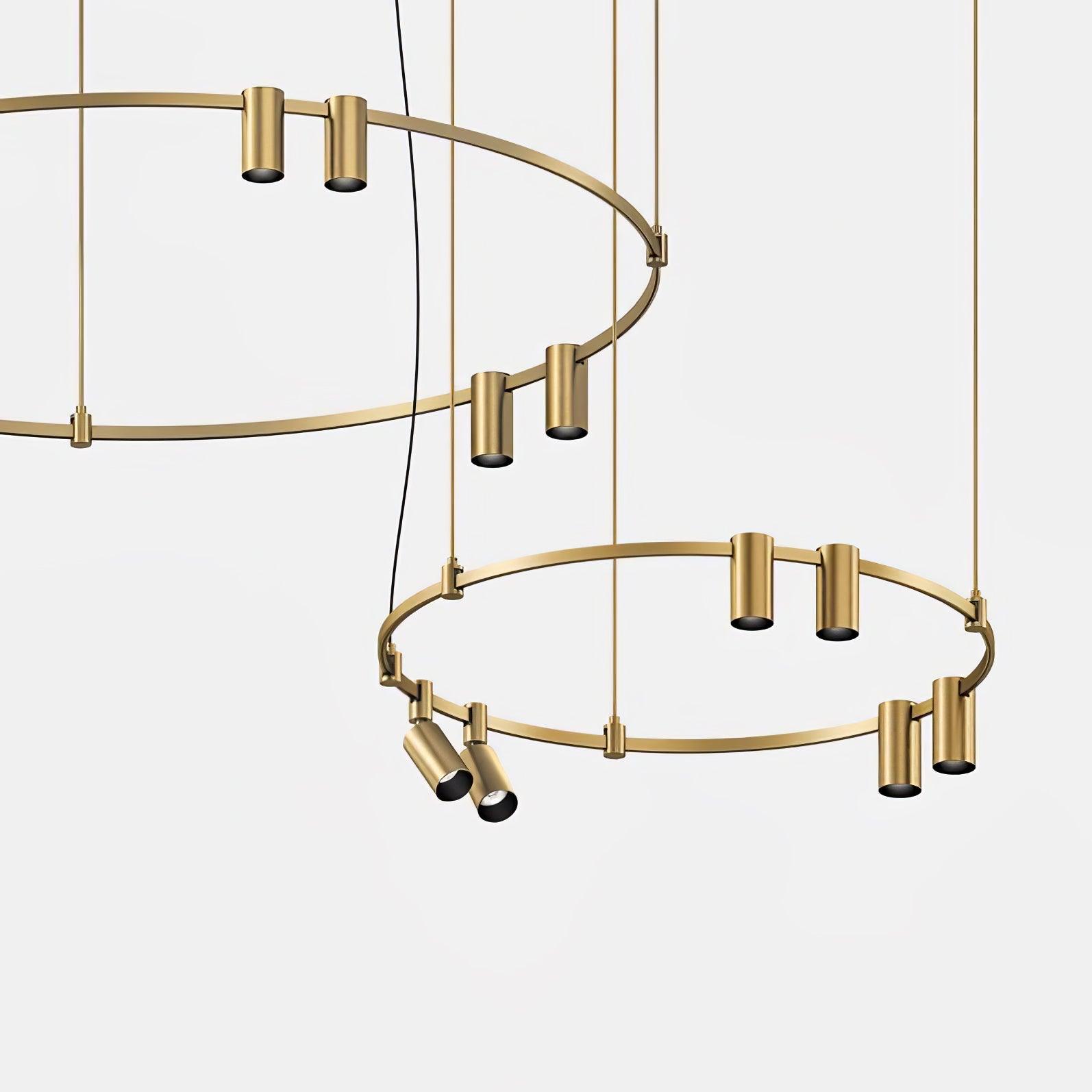 Ivrinir Ringed Brass Pendant Lamp - Lamp Outdoor