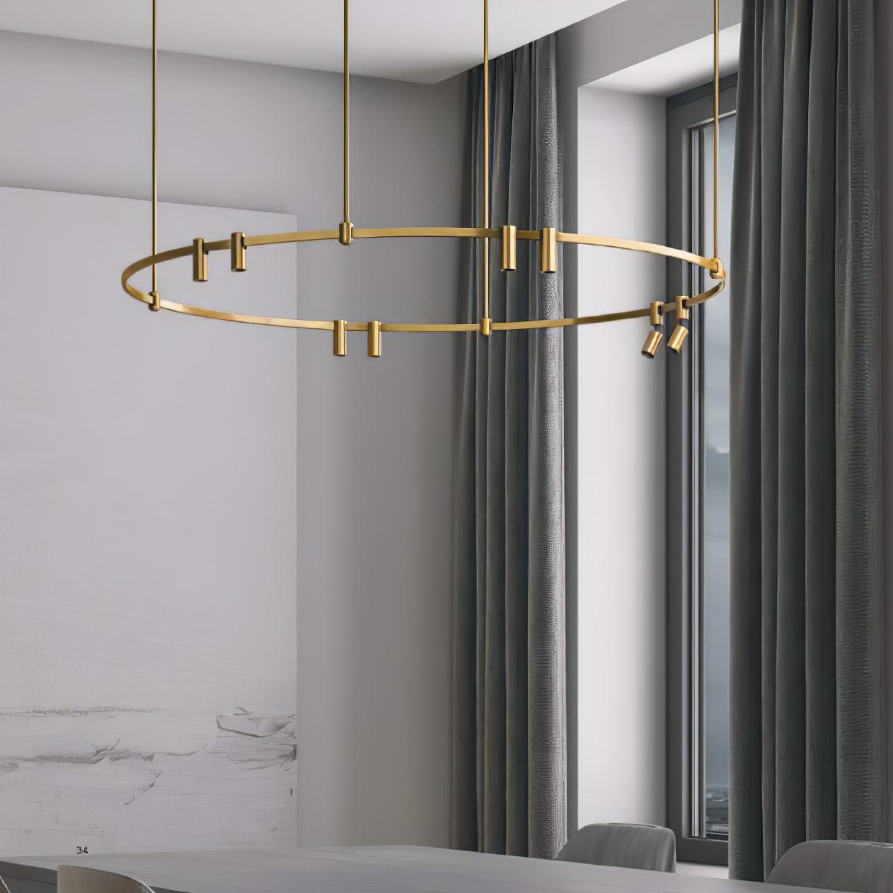 Ivrinir Ringed Brass Pendant Lamp - Lamp Outdoor