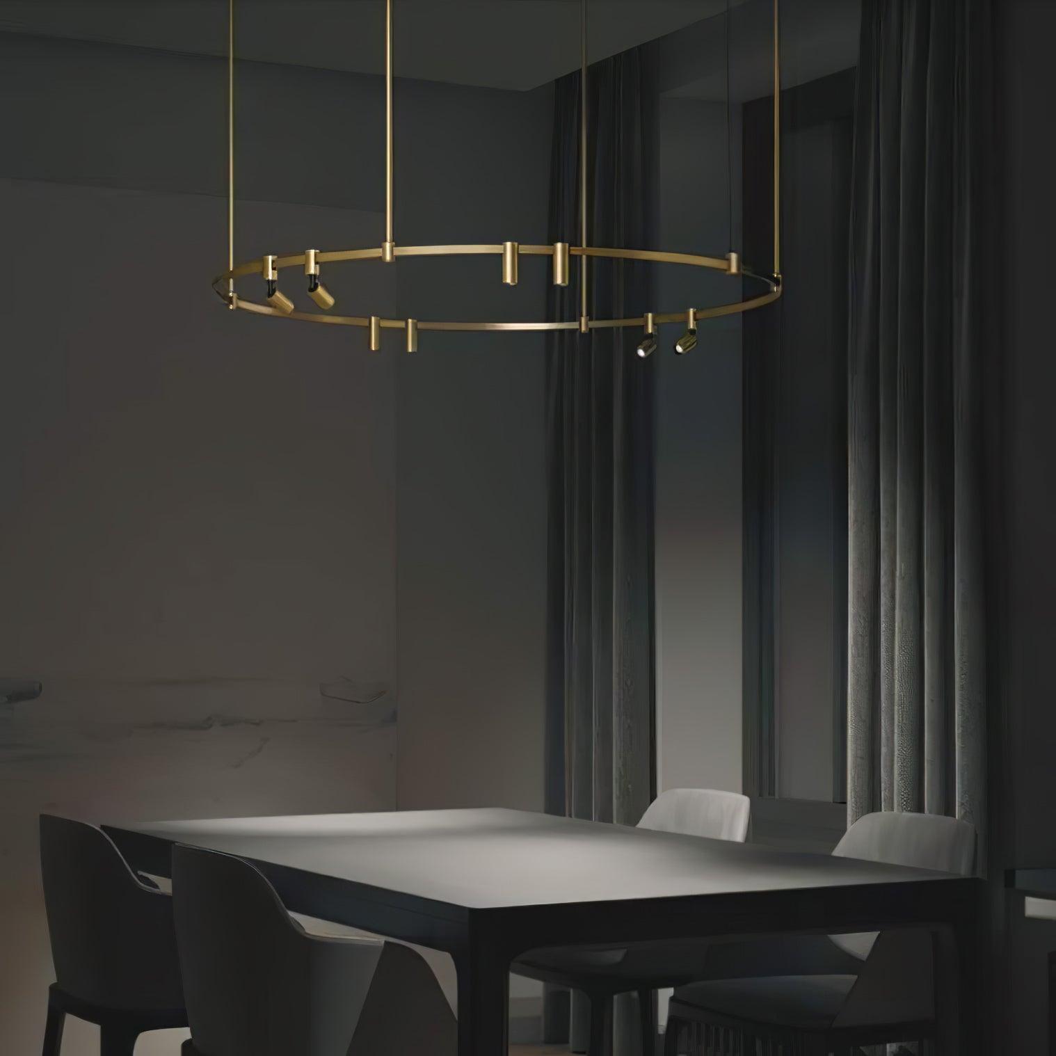 Ivrinir Ringed Brass Pendant Lamp - Lamp Outdoor