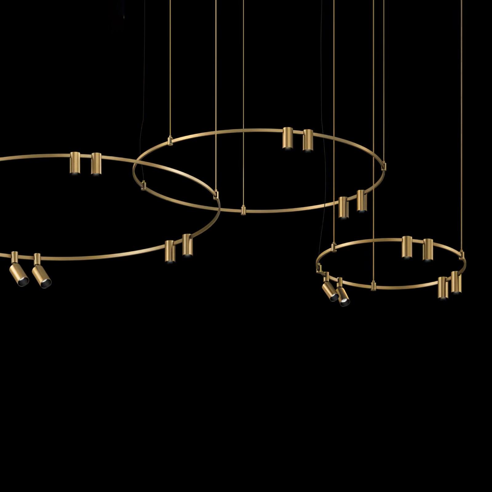 Ivrinir Ringed Brass Pendant Lamp - Lamp Outdoor
