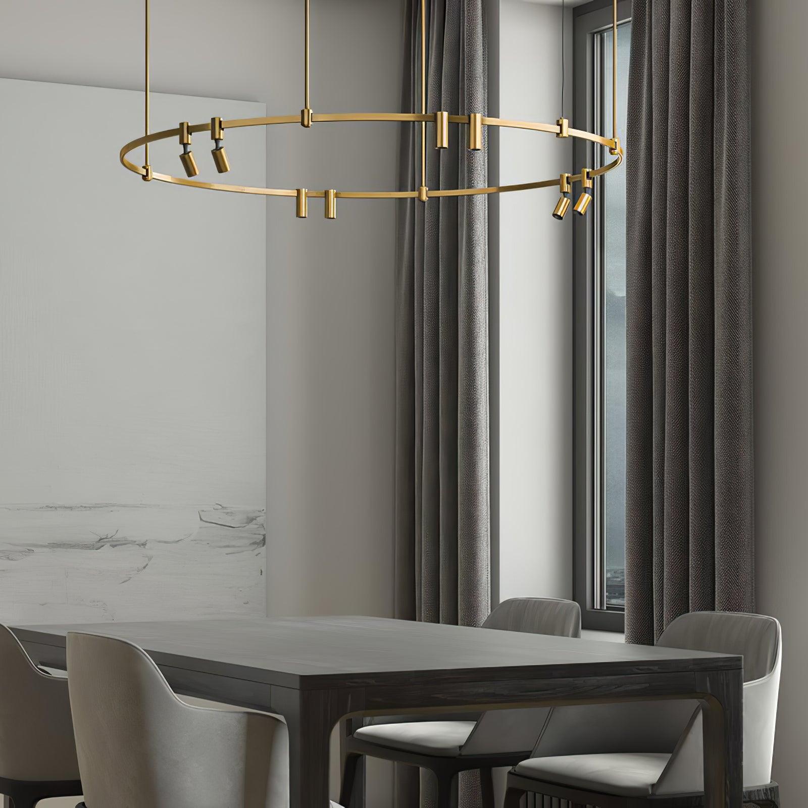 Ivrinir Ringed Brass Pendant Lamp - Lamp Outdoor