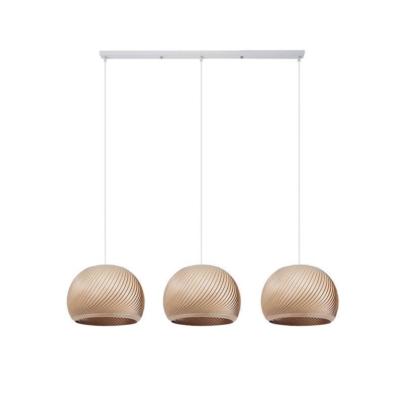 Spiral Vintage Wood Pendant Lamp - Lamp Outdoor