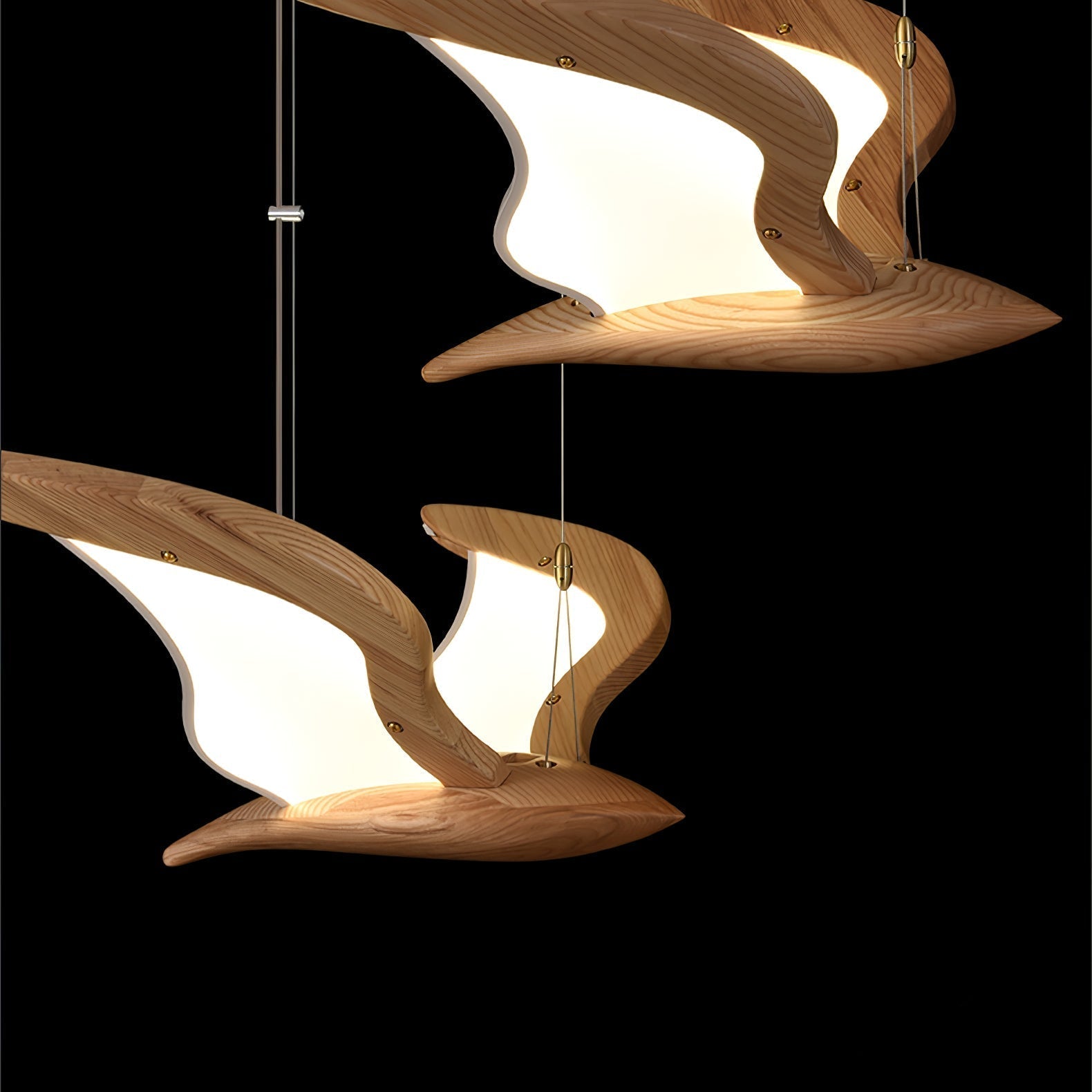Lyvynia Organic Wood Pendant Light - Lamp Outdoor