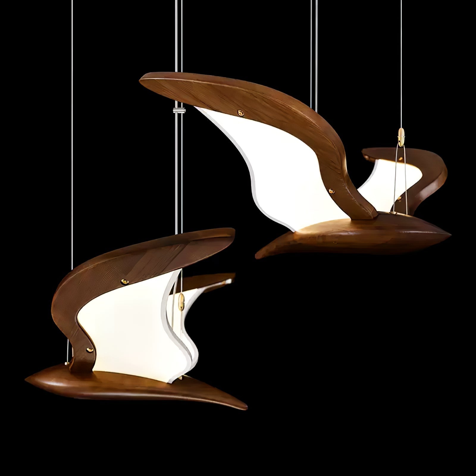Lyvynia Organic Wood Pendant Light - Lamp Outdoor