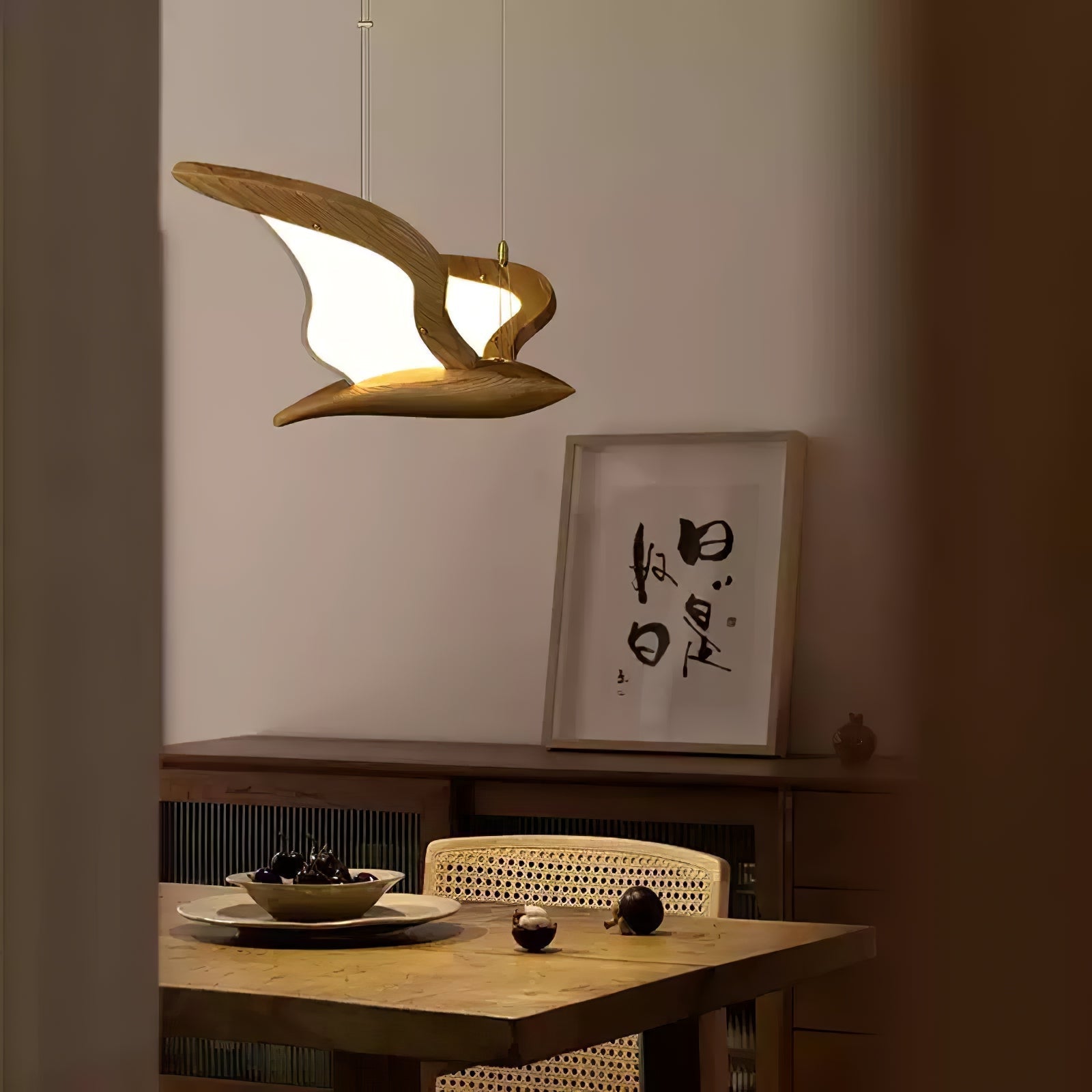 Lyvynia Organic Wood Pendant Light - Lamp Outdoor