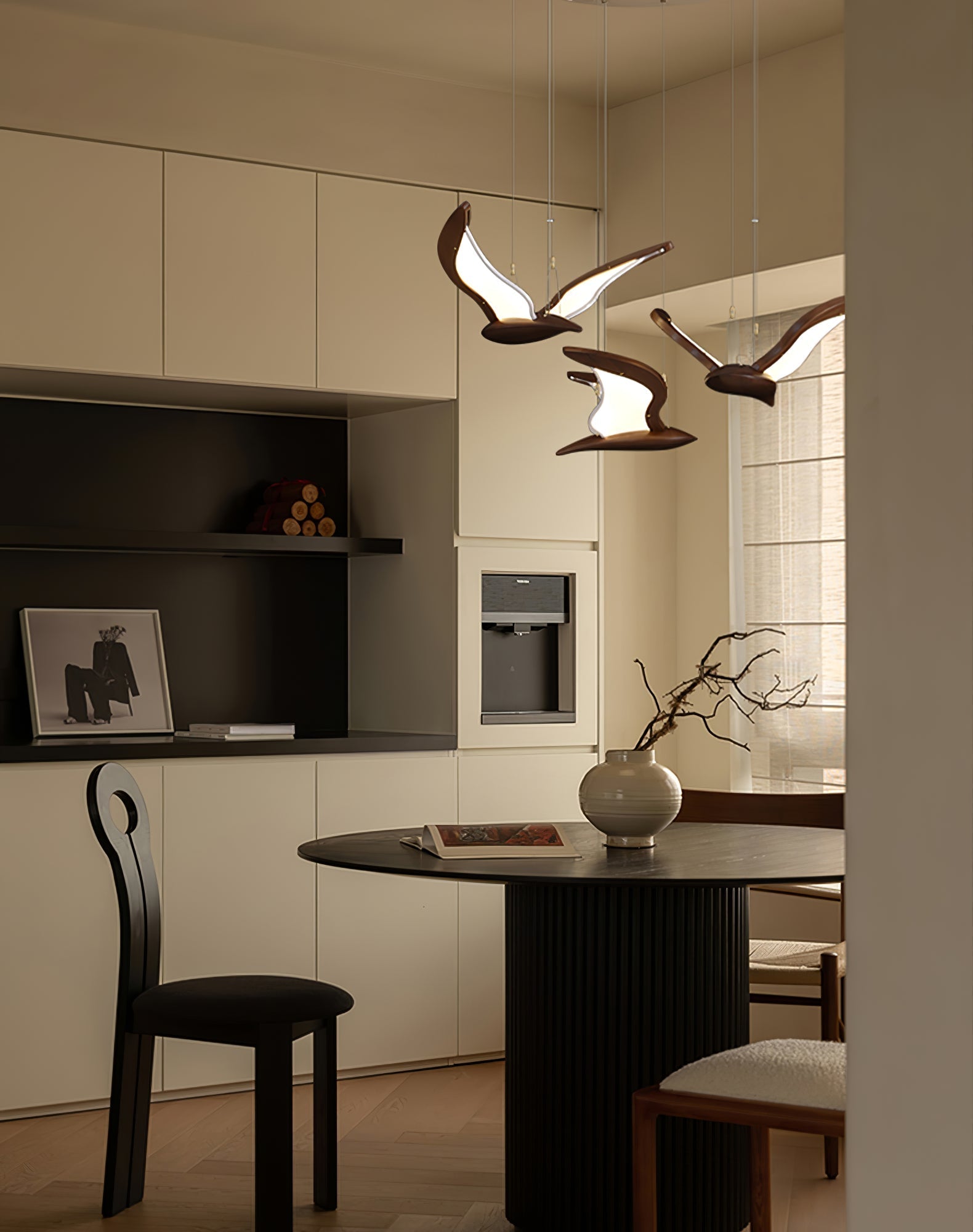 Lyvynia Organic Wood Pendant Light - Lamp Outdoor