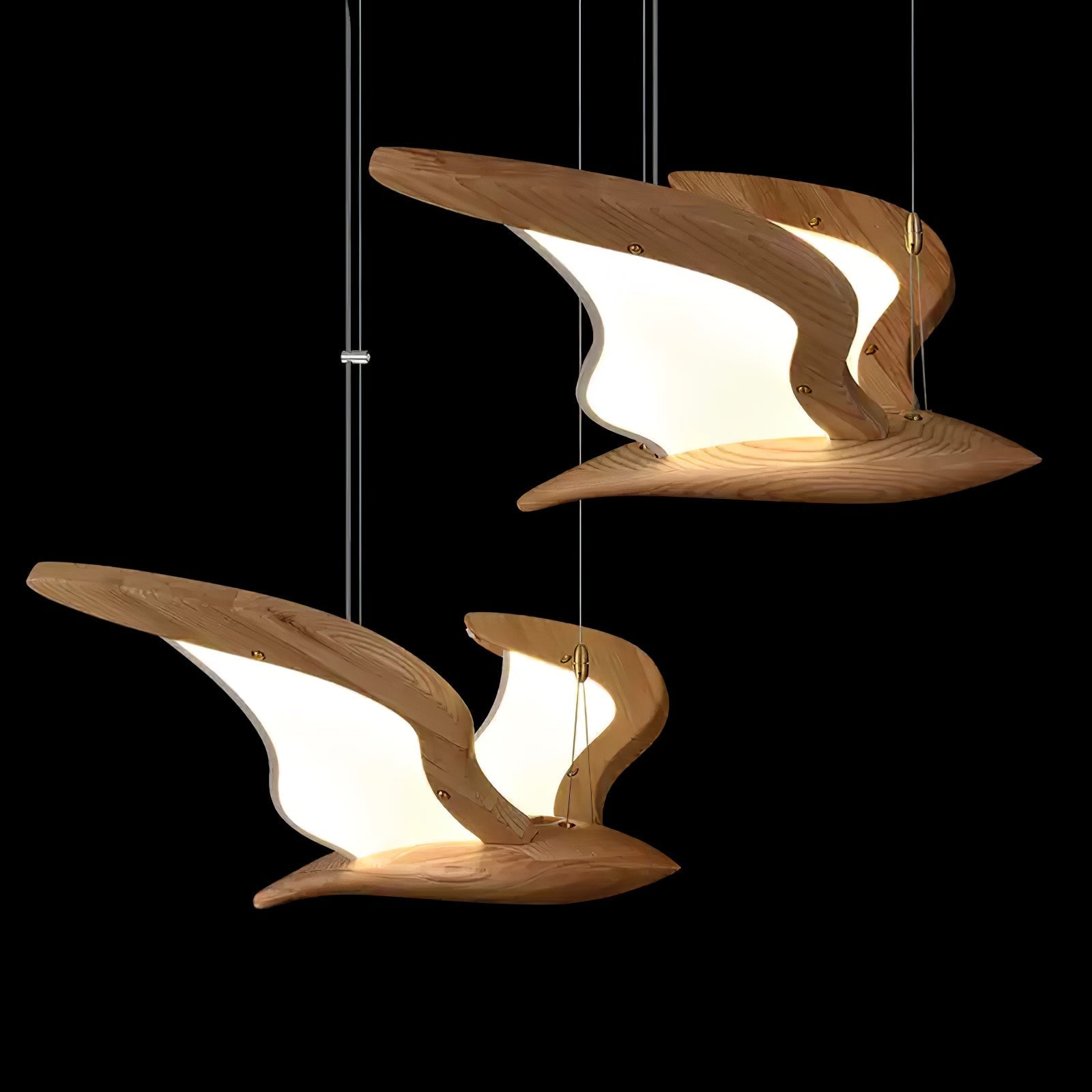 Lyvynia Organic Wood Pendant Light - Lamp Outdoor