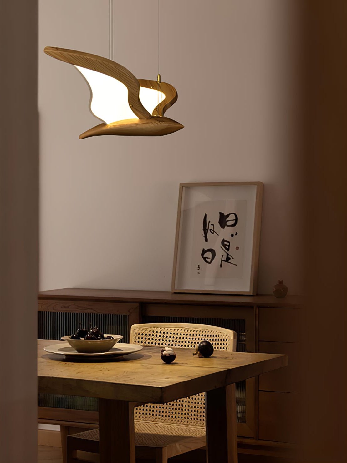 Lyvynia Organic Wood Pendant Light - Lamp Outdoor
