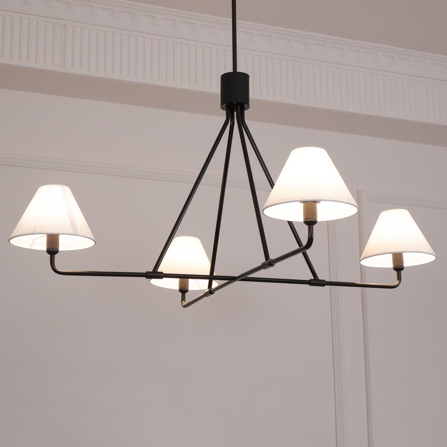 Aurora Chandelier Cone Shade Minimalist - Lamp Outdoor