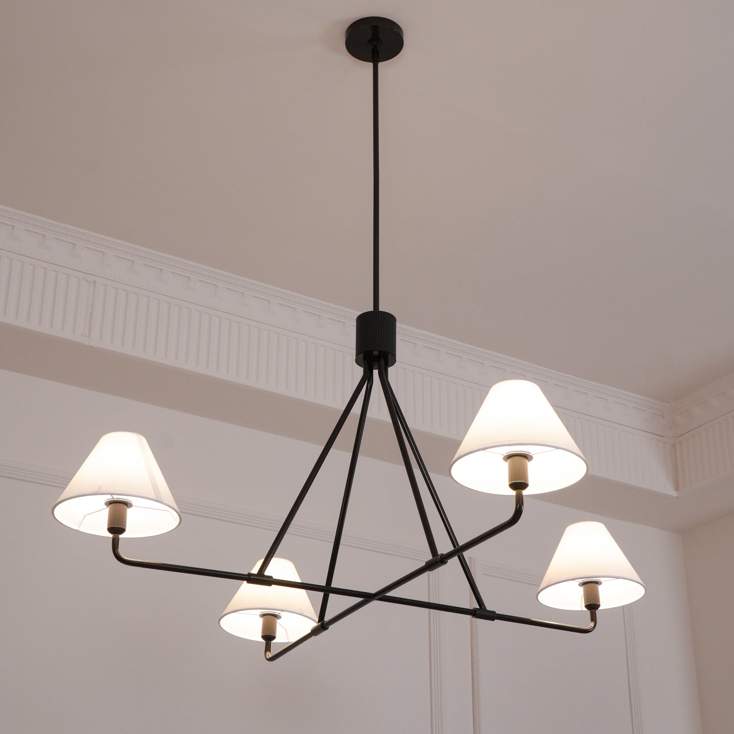 Aurora Chandelier Cone Shade Minimalist - Lamp Outdoor