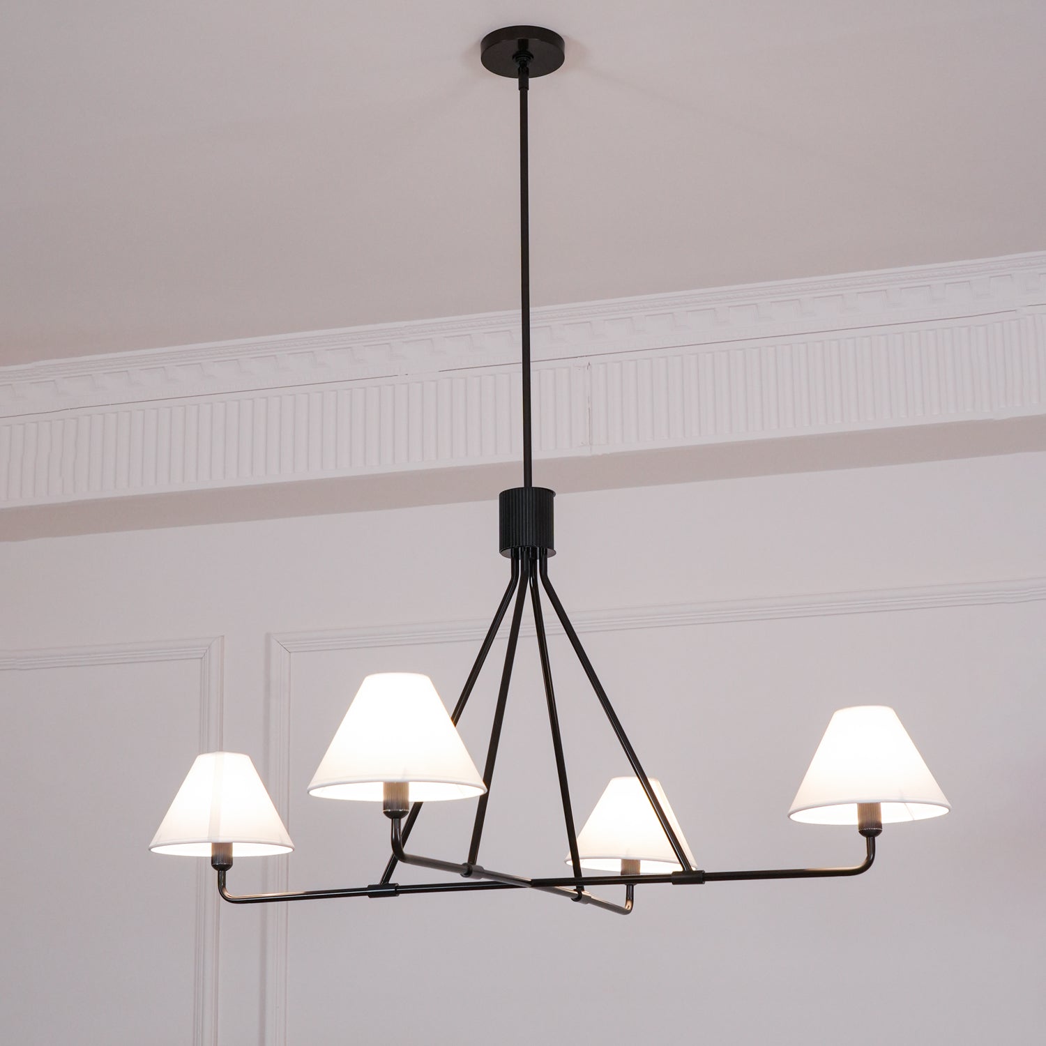 Aurora Chandelier Cone Shade Minimalist - Lamp Outdoor