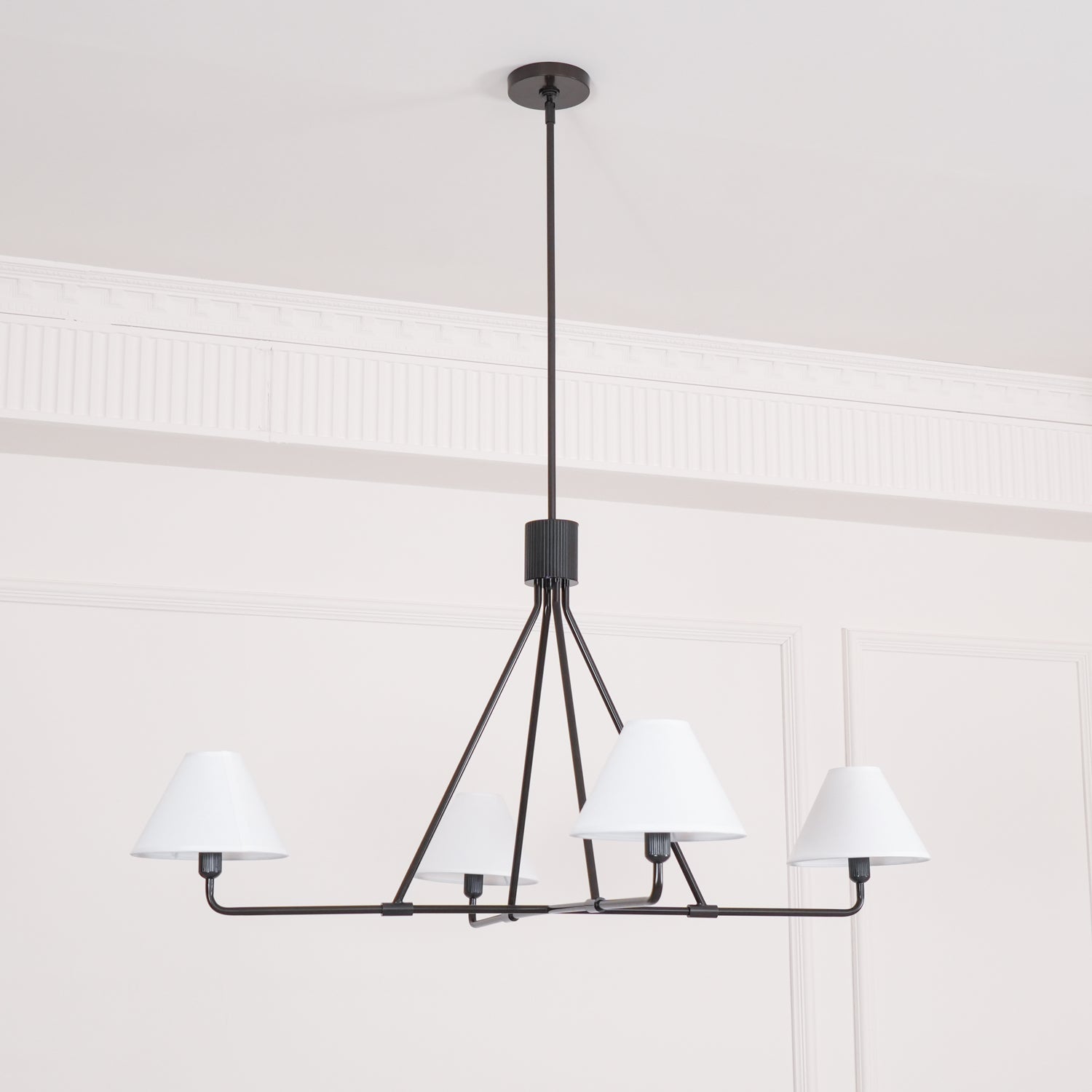 Aurora Chandelier Cone Shade Minimalist - Lamp Outdoor