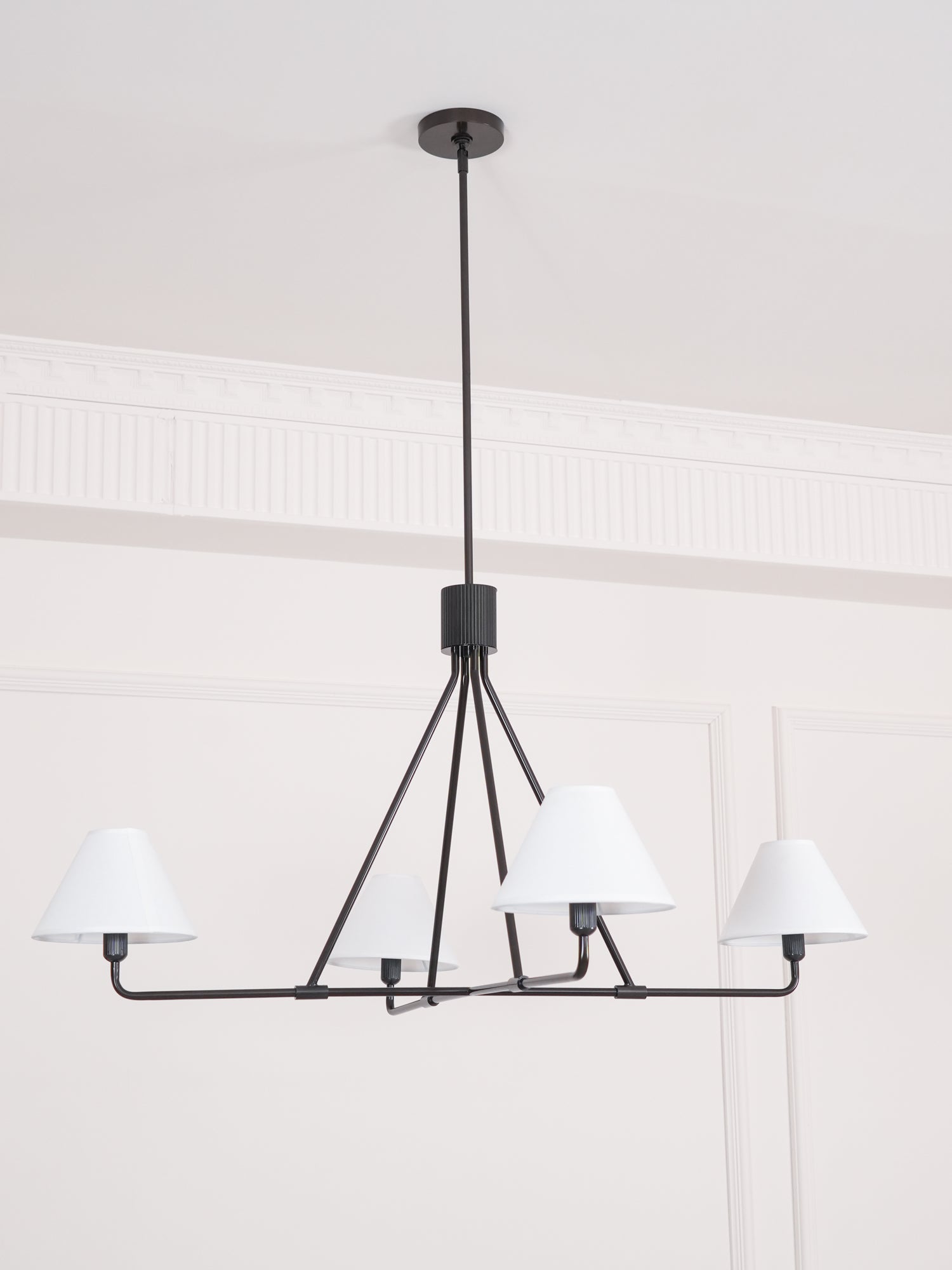 Aurora Chandelier Cone Shade Minimalist - Lamp Outdoor