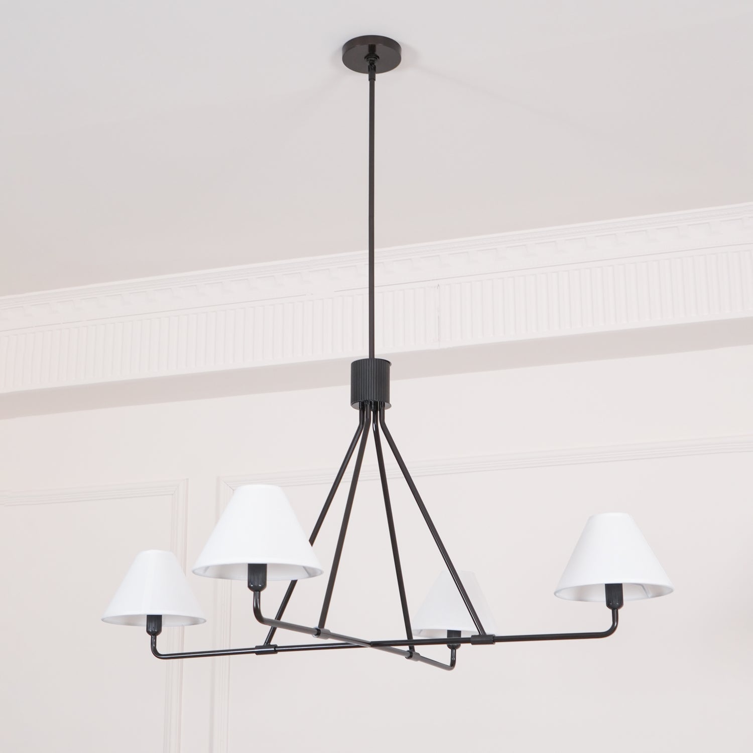 Aurora Chandelier Cone Shade Minimalist - Lamp Outdoor
