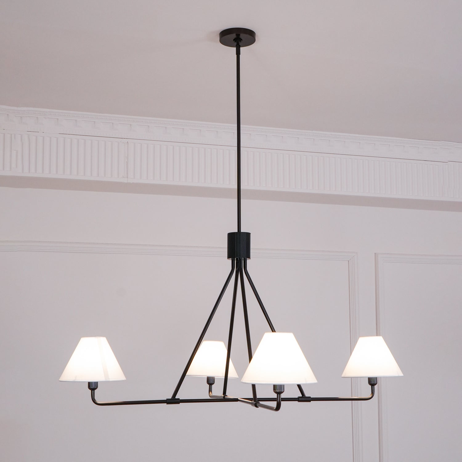 Aurora Chandelier Cone Shade Minimalist - Lamp Outdoor