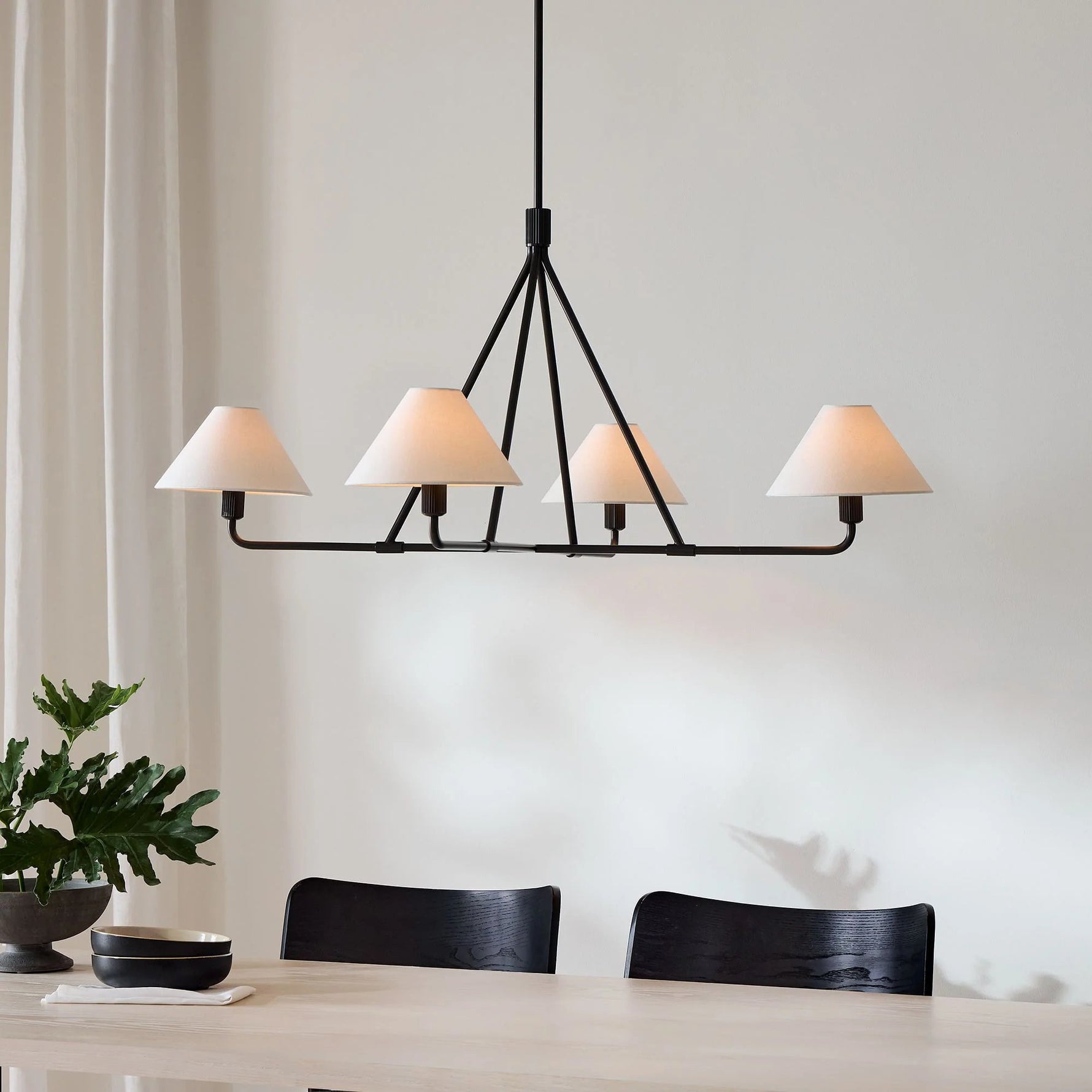 Aurora Chandelier Cone Shade Minimalist - Lamp Outdoor
