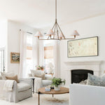 Aurora Chandelier Cone Shade Minimalist - Lamp Outdoor