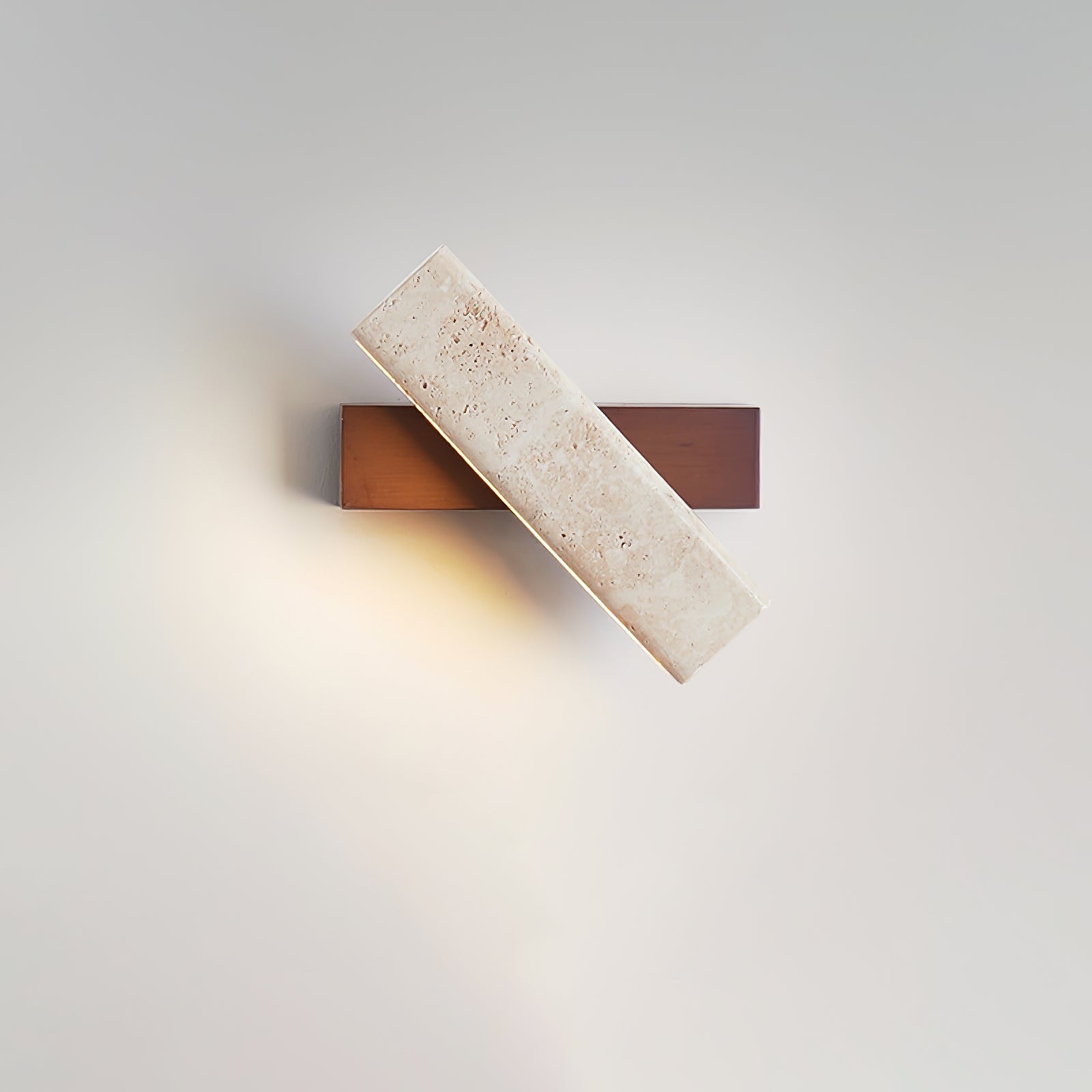 Esorora Rectangular Travertine Wall Light - Lamp Outdoor