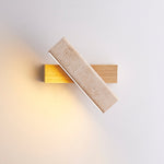 Esorora Rectangular Travertine Wall Light - Lamp Outdoor