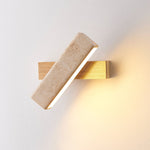 Esorora Rectangular Travertine Wall Light - Lamp Outdoor