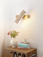 Esorora Rectangular Travertine Wall Light - Lamp Outdoor