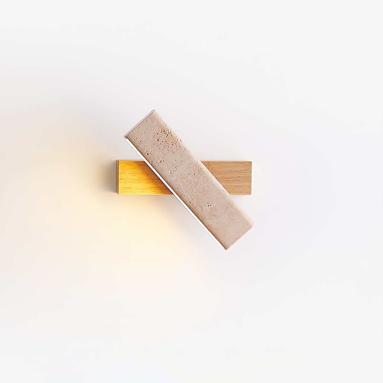 Esorora Rectangular Travertine Wall Light - Lamp Outdoor
