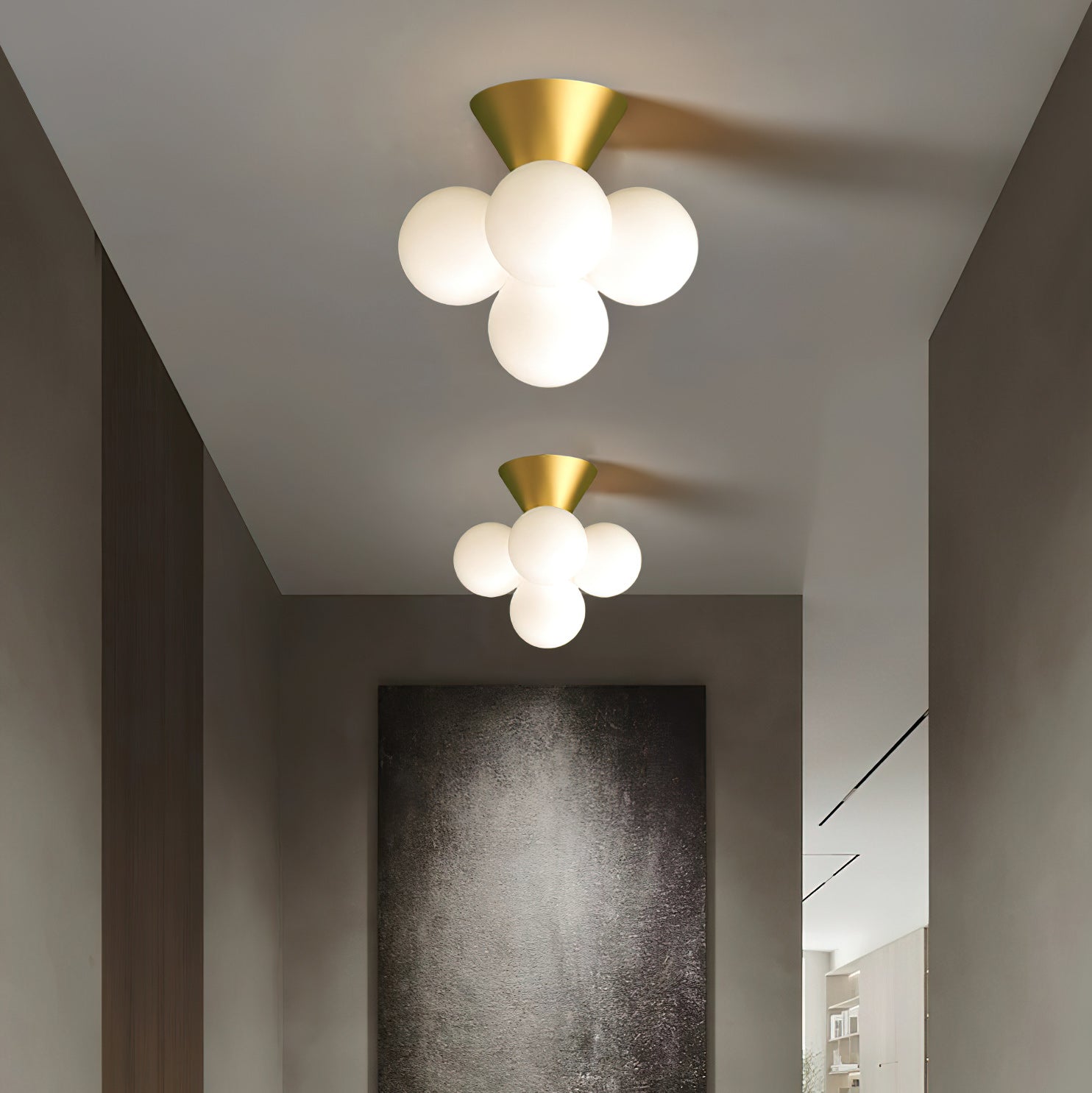 Axis Contemporary Glass Ceiling Light