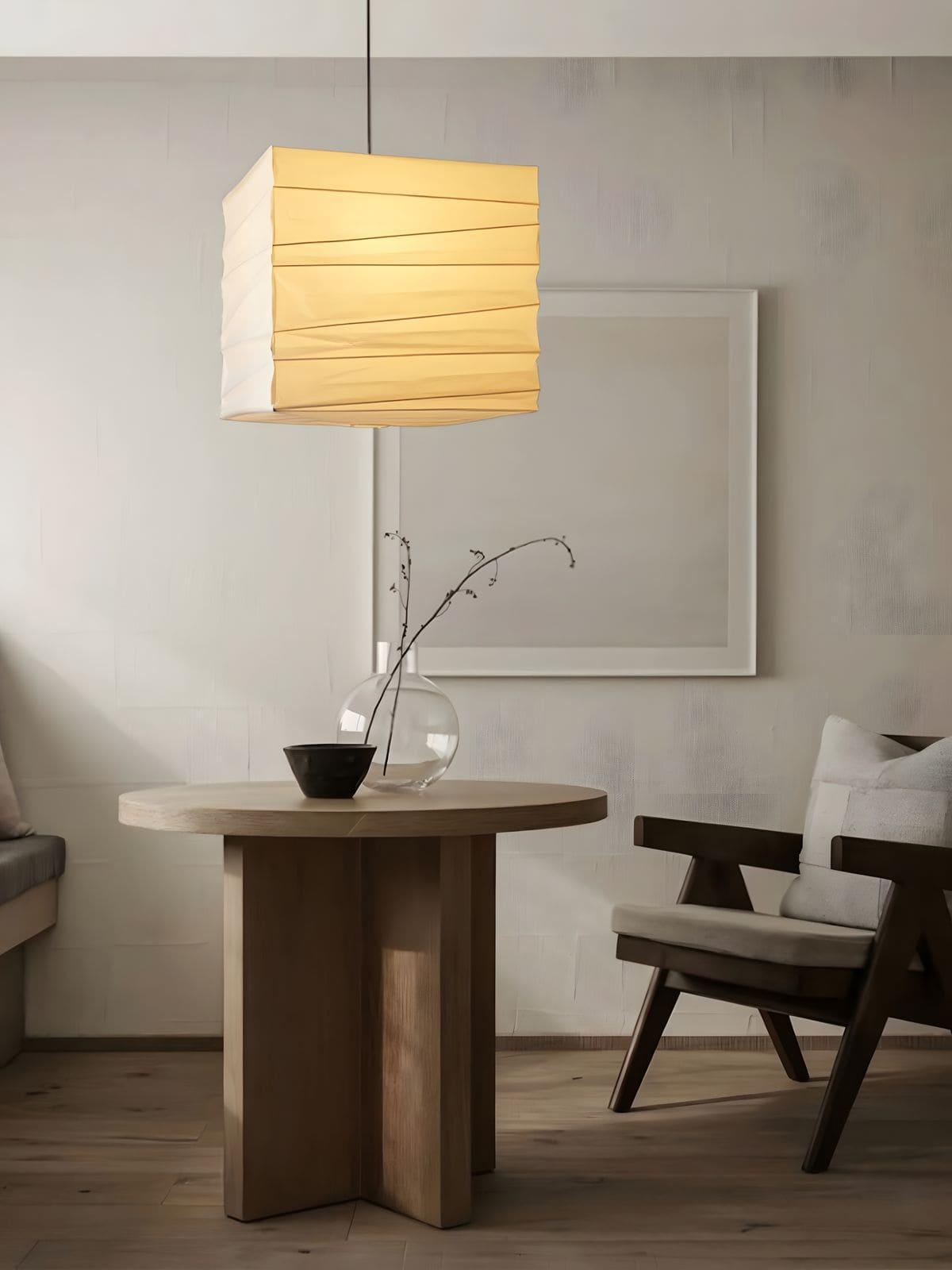 Ayla Paper Cube Pendant Lamp - Lamp Outdoor