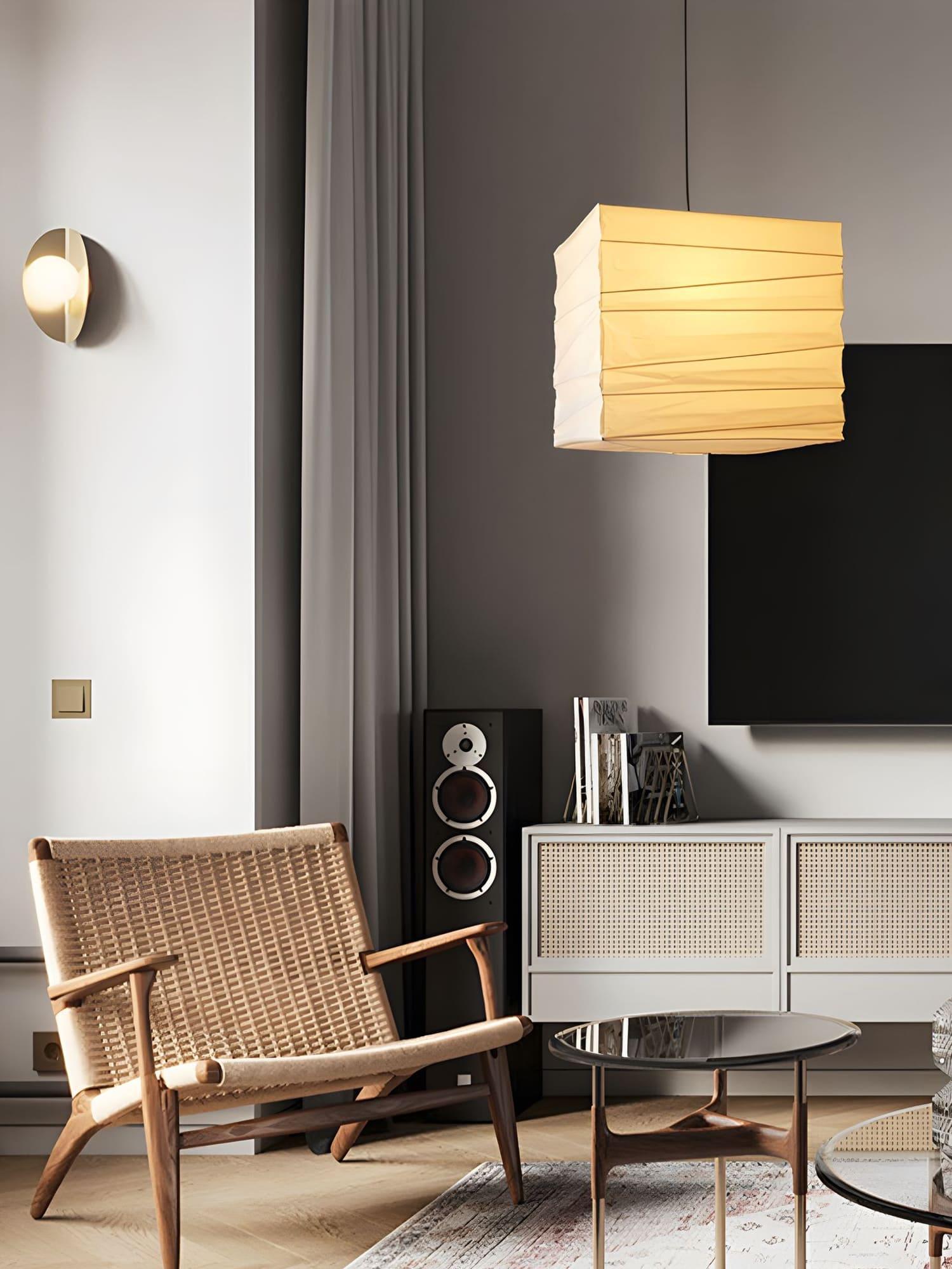 Ayla Paper Cube Pendant Lamp - Lamp Outdoor