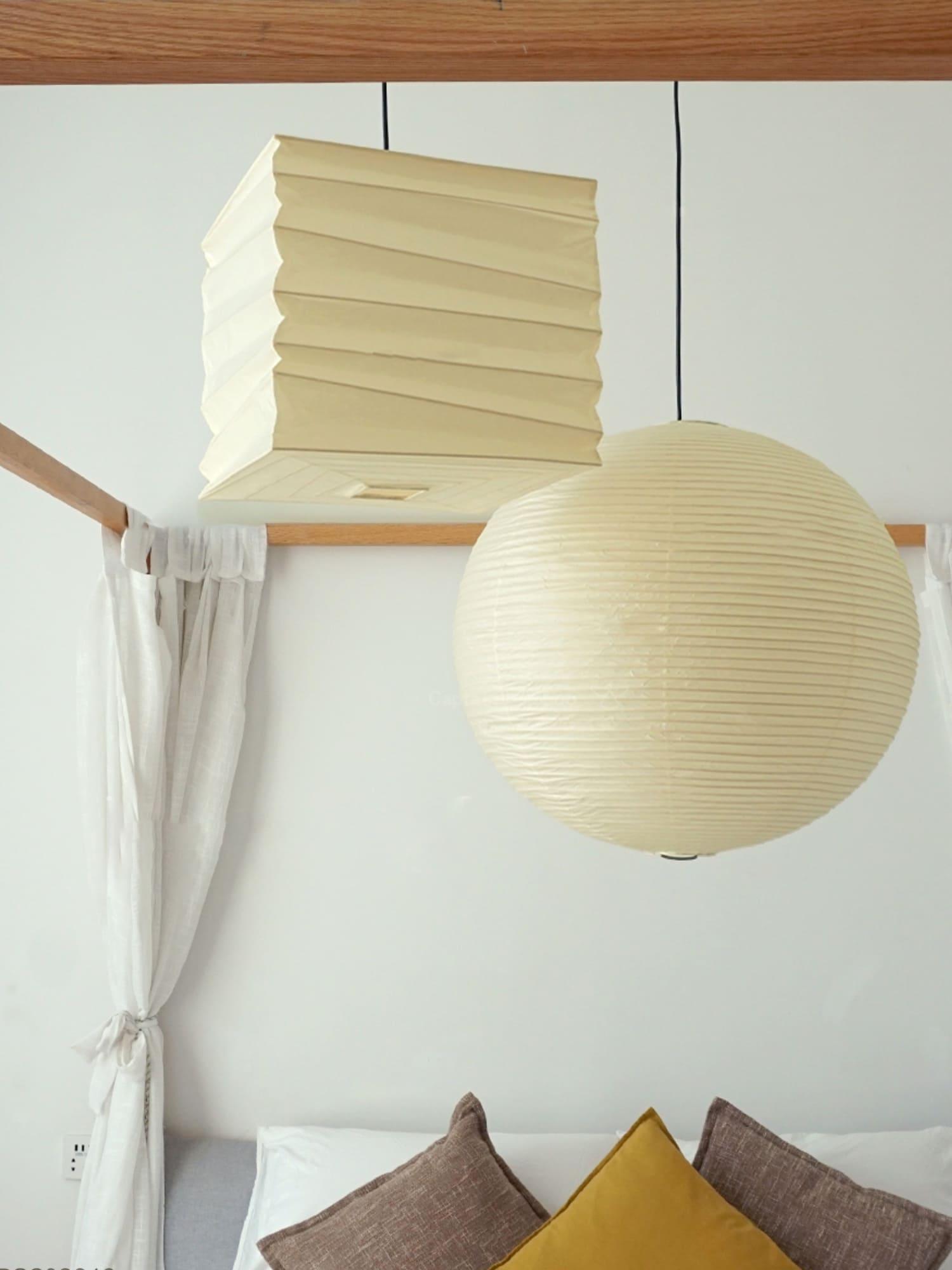 Ayla Paper Cube Pendant Lamp - Lamp Outdoor