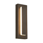 Arisha Modern Square Ring Metal Outdoor Wall Lamp, Dark/Gray Bronze - Lamp Outdoor