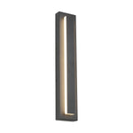 Arisha Modern Square Ring Metal Outdoor Wall Lamp, Dark/Gray Bronze - Lamp Outdoor