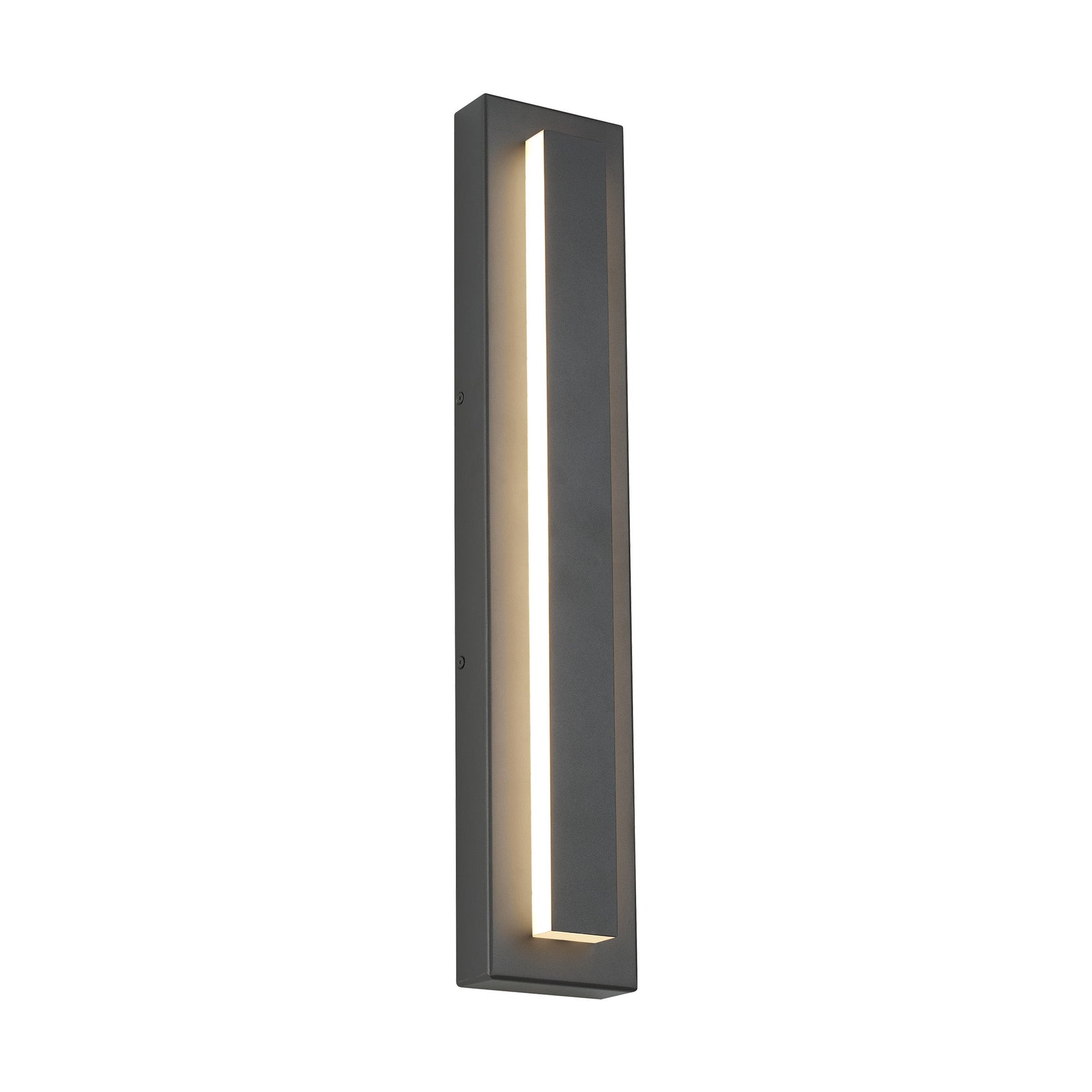 Arisha Modern Square Ring Metal Outdoor Wall Lamp, Dark/Gray Bronze - Lamp Outdoor