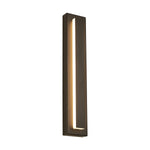 Kasso Modern Square Metal Outdoor Wall Lamp, Dark/Gray Bronze - Lamp Outdoor