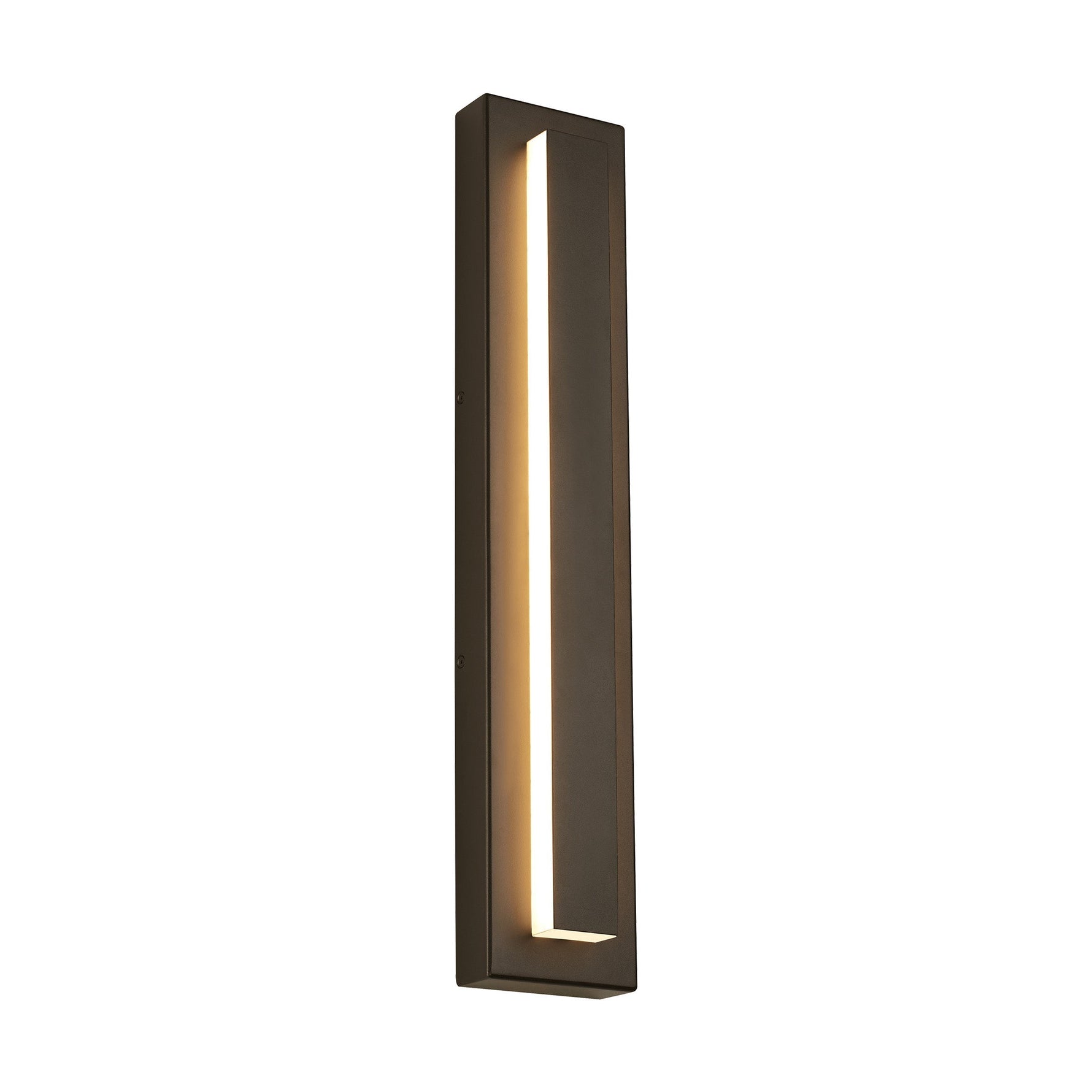 Kasso Modern Square Metal Outdoor Wall Lamp, Dark/Gray Bronze - Lamp Outdoor