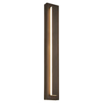 Arisha Modern Square Ring Metal Outdoor Wall Lamp, Dark/Gray Bronze - Lamp Outdoor